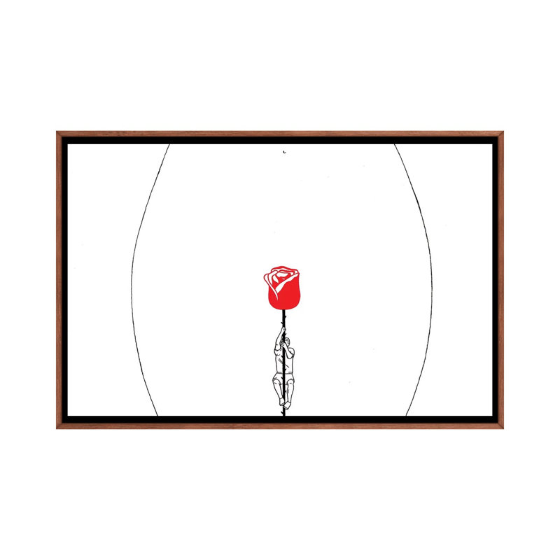 Rise by Filippo Spinelli - Print on Canvas, Classic Brown Wood Framed, 66.04 cm H x 45.72 cm W
