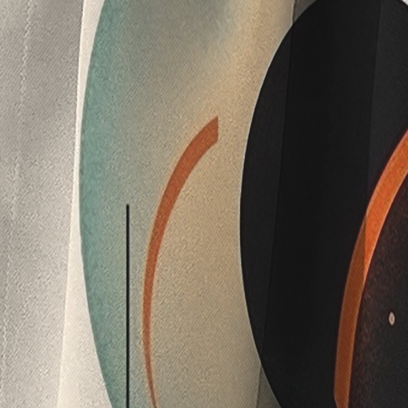 Truett - Rideau occultant abstrait minimalisme - 1 panneau, L 52 po x L 108 po