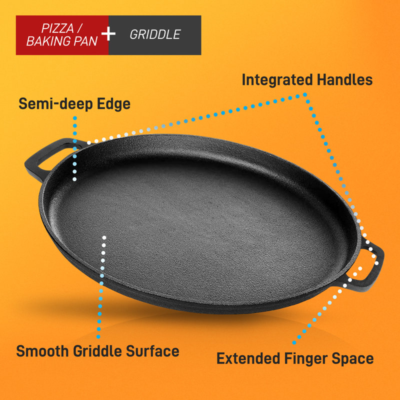 NutriChef Non-Stick Cast Iron Baking Sheet