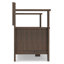 Banc de rangement en bois massif Amherst-121977466