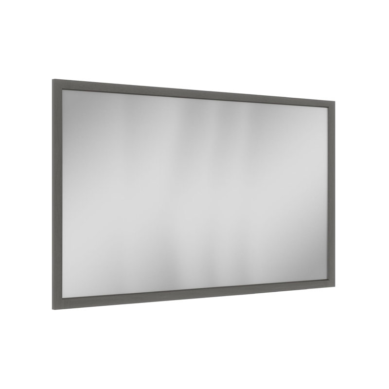 Miroir de coiffeuse mince à cadre Shaker 54 po x 34 po, gris fumé, DB117593D62D4084B638B40D2E547A5B, Gris fumé