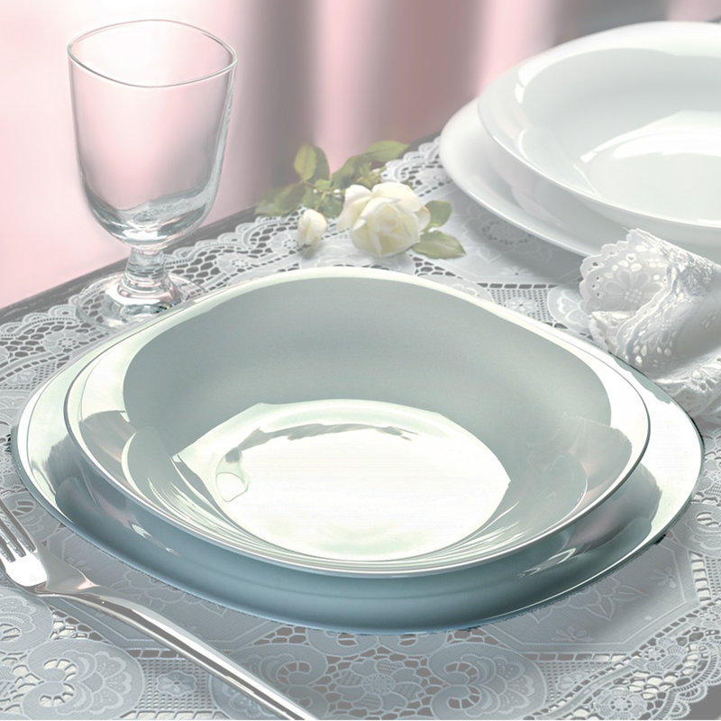 Glass Dinnerware Set 18 Piece - Service for 6