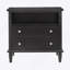 Table de chevet commode à deux tiroirs avec station de charge, table de bout Farmhouse avec ports USB et prises USB-1340672303
