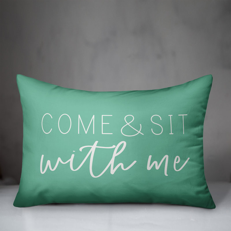  Housse et insert de coussin rectangulaire extérieur Come and Sit with Me, Vert menthe