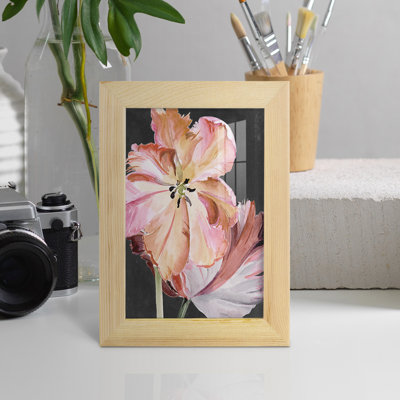 Pastel Parrot Tulips II encadré sur papier