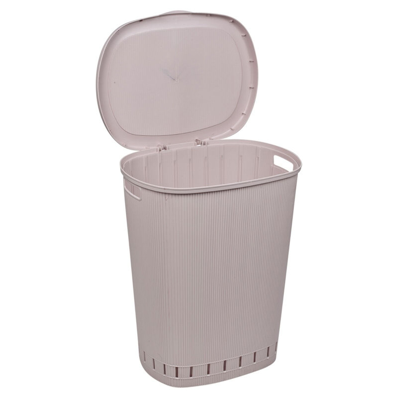 Artic Plastic Laundry Basket, Pink