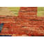 Tapis oriental marocain orange en laine 7 x 10