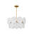 Emery 6 - Light Steel Dimmable Tiered Chandelier