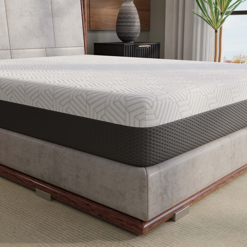 Matelas moyen ferme avec housse de refroidissement 10 pouces Omne Fria, Lit simple