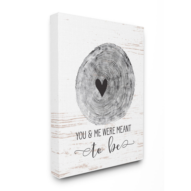 «You and Me Were Meant to Be», reproduction d'impression, H 20 po x l 16 po, Toile tendue