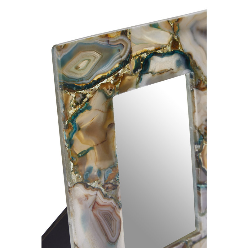 Ajnesh Green Marble Picture Frame with Mat