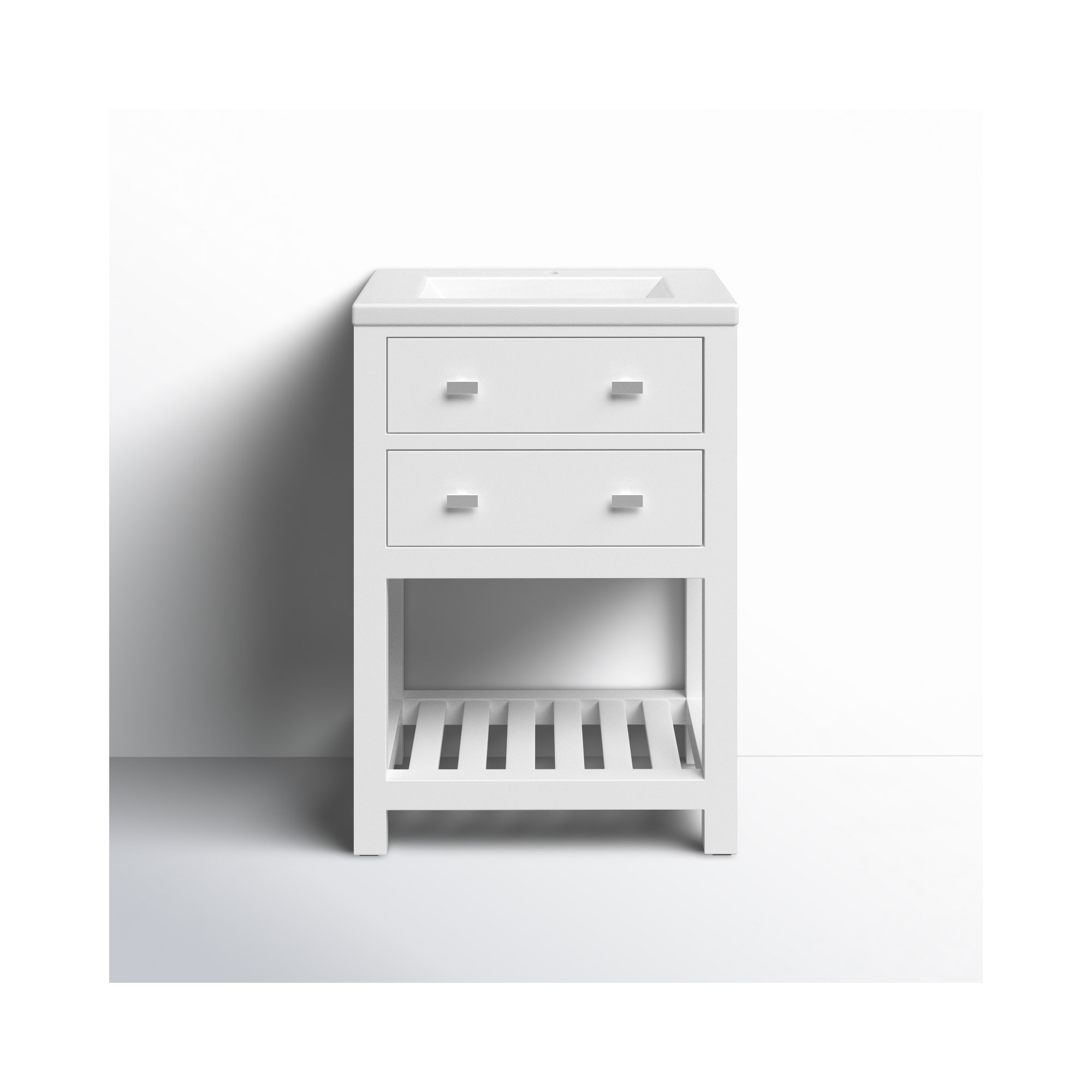 Caitlyn 24'' Single Bathroom Vanity, White