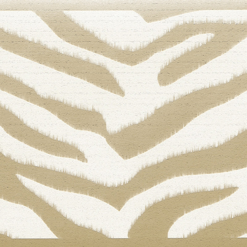 Bordure de papier peint imprimable zèbre L 15 pi x l 7 po