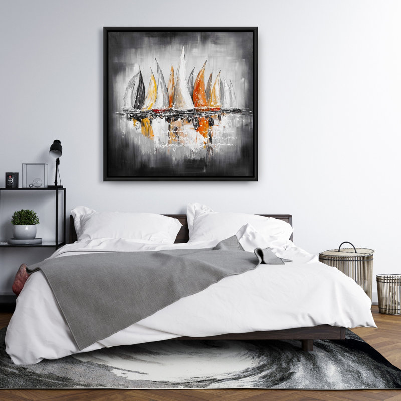 «Sails On The Winds» sur toile, H 36 po x l 36 po