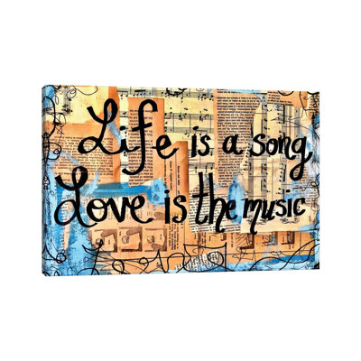 Love Is The Music by Elexa Bancroft - Print on Canvas