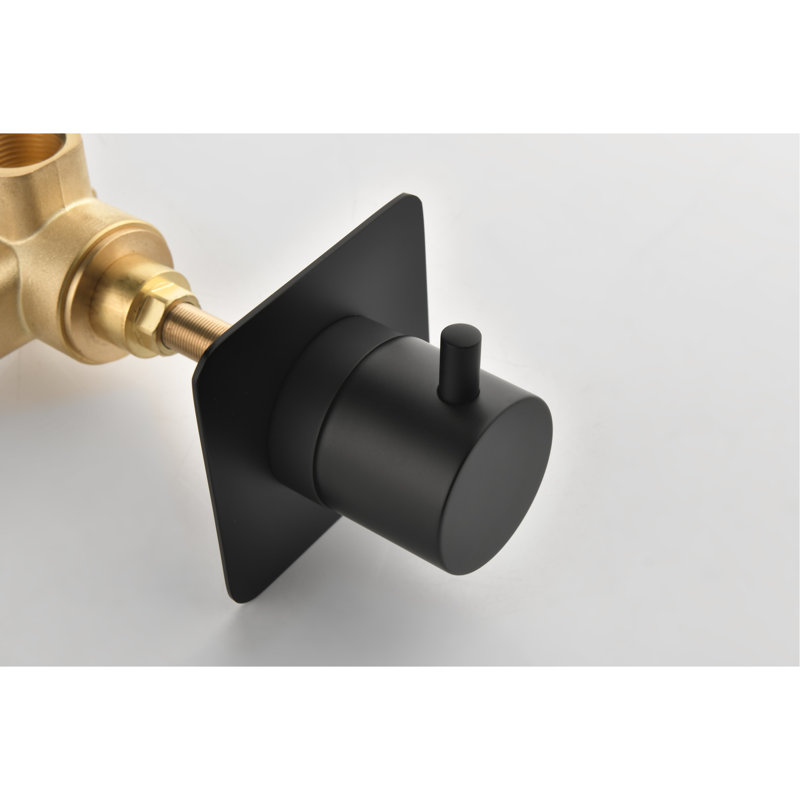 3/4" Extra High Flow Brass Shower Valve - With Construction And Adjustable Handle For Consistent Performance Precise Temperature Control