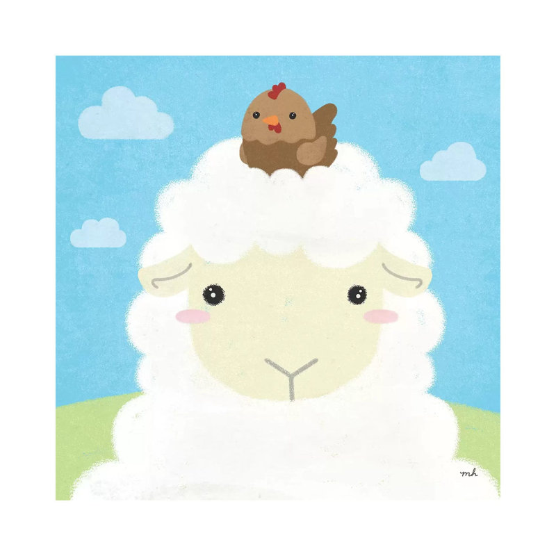 Barn Buddies III by Moira Hershey - Wrapped Canvas Gallery-Wrapped Canvas Giclée, 30.48 cm H x 30.48 cm W