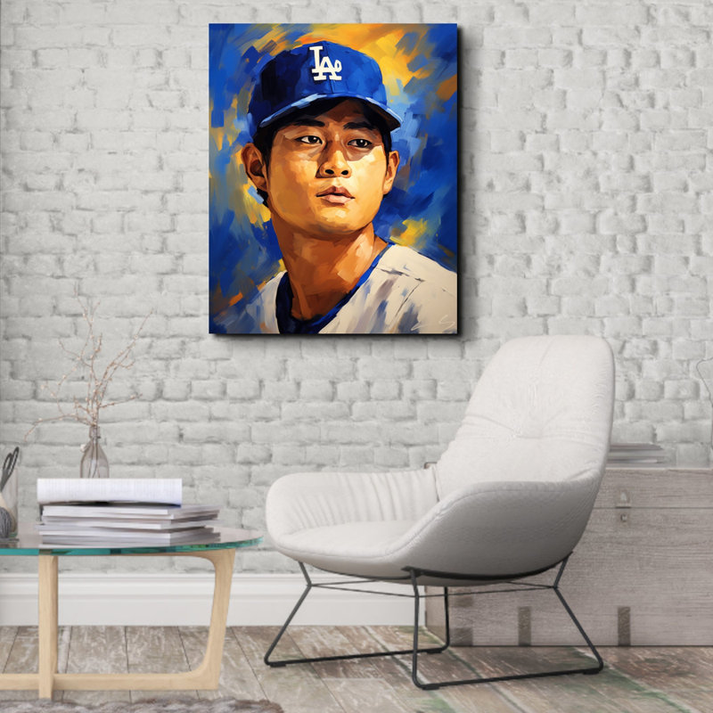 "Shohei Ohtani 2" sur toile, H 24 po x l 20 po