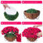 Panier artificiel à fleurs artificielles pour l'extérieur-323689056