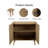 Taino Rattan Storage Cabinet, 2 Door Sideboard Buffet Storage Cabinet with Adjustable Shelf Large Space