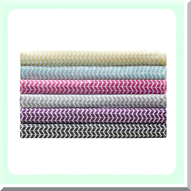 Pink Chevron CozyDreams Sheet Set - Wrinkle Resistant, Soft & Modern Bed Sheets with 12" Pocket. All Season Full Size 4 Piece Set with Matching Pillow Case.