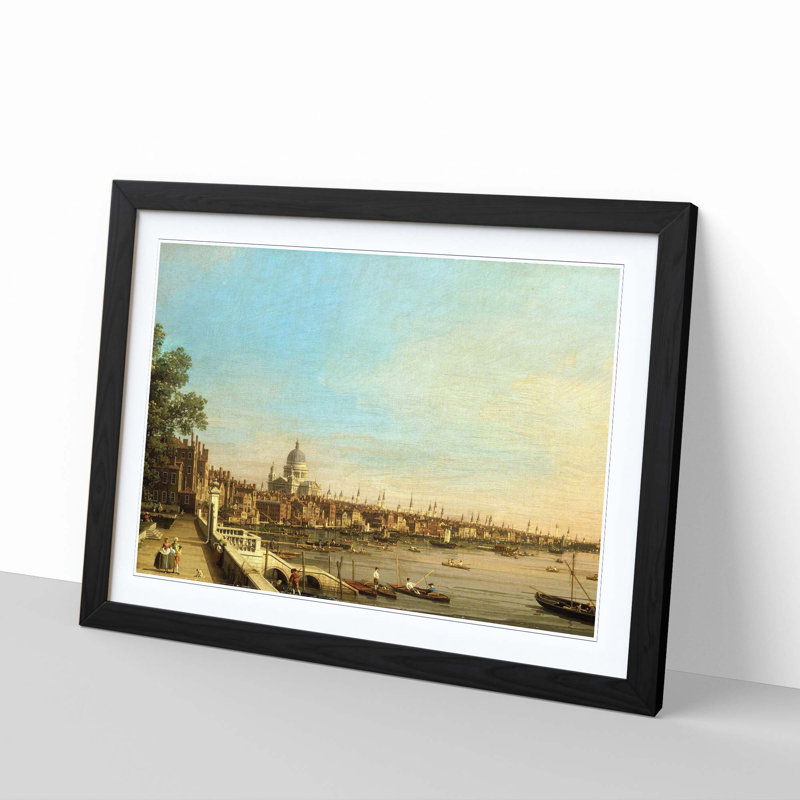 Giovanni Canaletto - Single Picture Frame Painting, Black