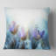 Blooming Blue Spring Flowers - Floral Printed Pillow-30720808-30720811