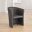 Julio Faux Leather Barrel Chair