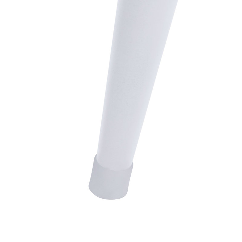 Tables d'appoint blanches rondes en métal - ensemble de 3