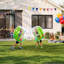 Ensemble de 2 ballons gonflables de 90 cm (3 pieds) transparents, parfaits pour les enfants, le jardin, le camping, les pique-niques, le parc, la pelouse et les jeux d'équipe en extérieur. Fabriqués en PVC épais, ces ballons de sumo/hamster sont dotés d'une poignée.