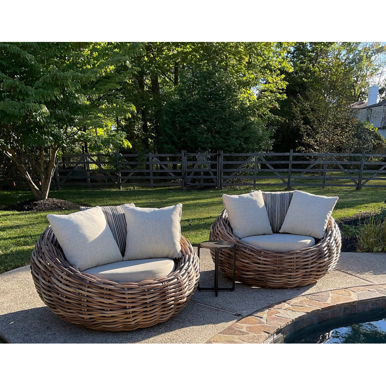 Aralia 2 - Person Patio Conversation Sets with Cushions
