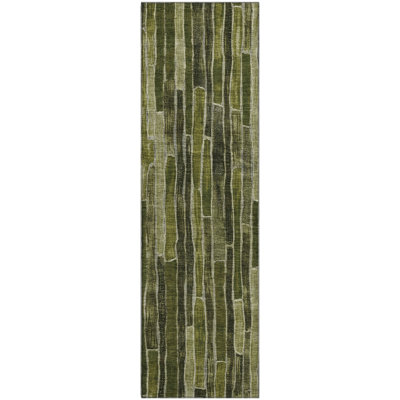 Premium Machine Washable Kumbhar AMF1301 Stripes Rug
