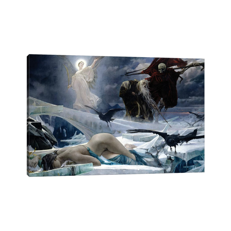 Ahasuerus At The End Of The World by Adolf Hiremy-Hirschl - Wrapped Canvas Print, 66.04 cm H x 45.72 cm W x 3.175 cm D