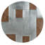 Retro Brown And Aluminum Pedestal Bar Table