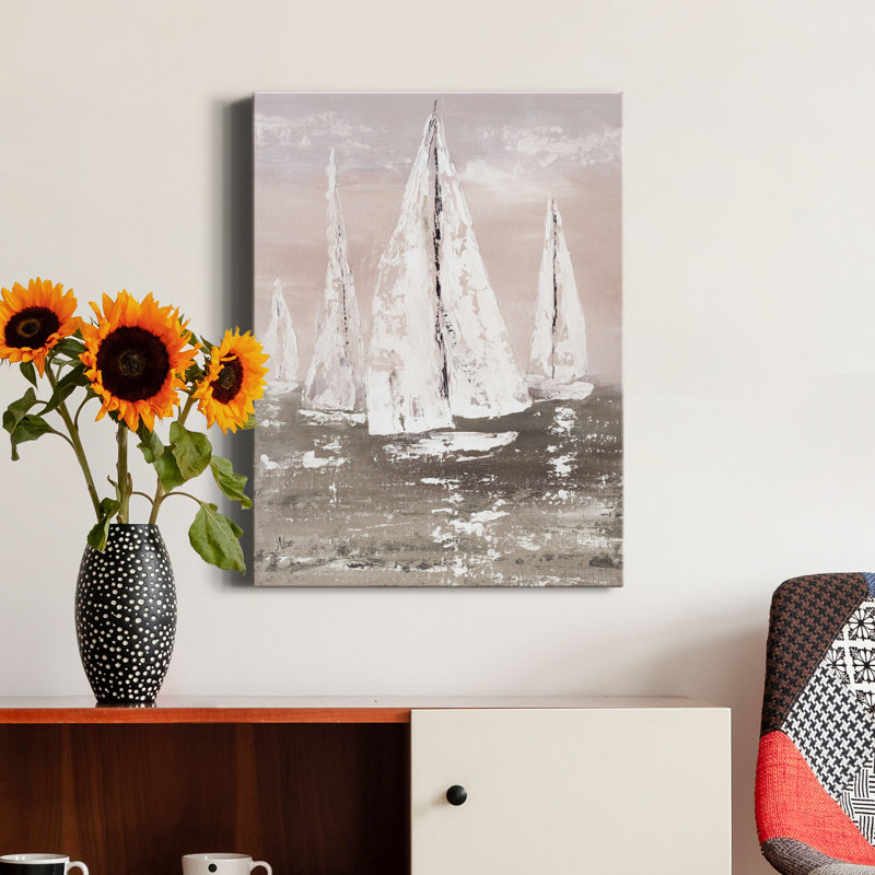 «Soft Sailing» par Nan - reproduction d'art sur toile tendue, H 48 po x l 36 po x P 1 po