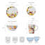 Clara 16-Piece Lightweight Chip-Resistant Bone China Dinnerware Set, Service for 4
