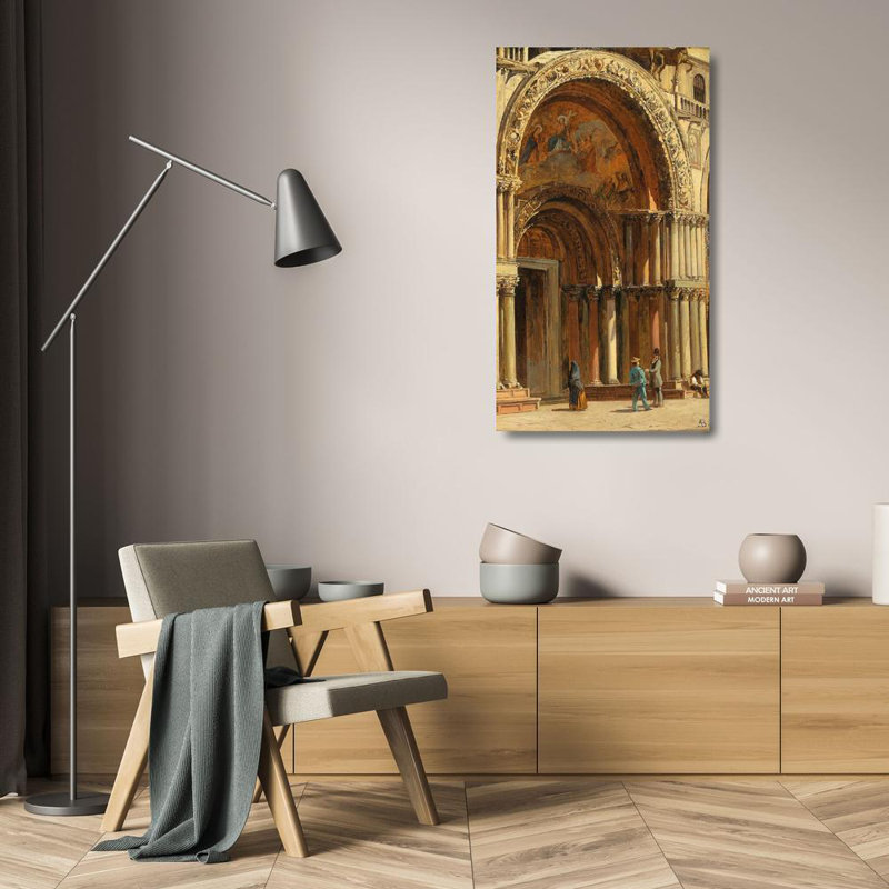"Venice, the Entrance to St Mark's Basilica" by  Antonietta Brandeis - Gallery Wrap Canvas Wall Art, 24" H x 17" W