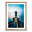 Lighthouse in Le Conquet France in Abstract - Picture Frame Graphic Art Print-55772549-55772546