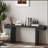 66" Extra Wide Real Wood Veneered Console Table, Minimalist Sofa Table Behind Couch For Entryway, Hallway, Living Room, Home Office, Black-2130920929