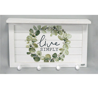 Tablette murale Bartonsville H 16,88 po x l 26,63 po x P 3,88 po Live Simply