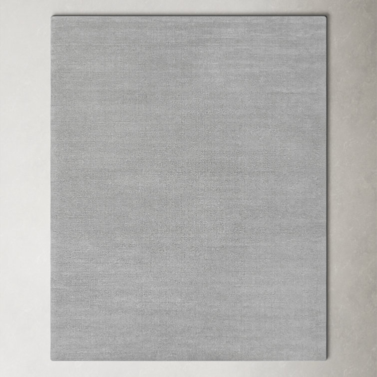 Crowe Hand Loomed Performance Wool Gray Area Rug