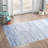 Handmade Braided Cotton Bright Blue/Navy Rug-1513105366