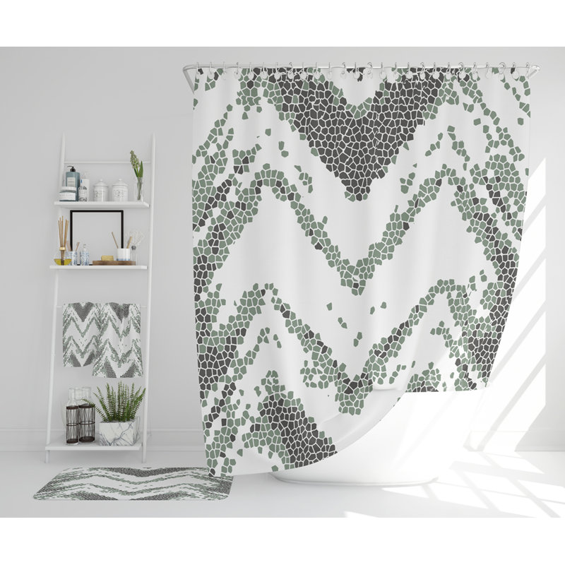 Nazaire Polyester Shower Curtain Set