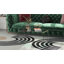 Glass Coffee Table with Safe Rounded Edges for Living Room