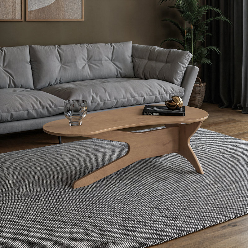 Table basse Mid Century, Chêne clair