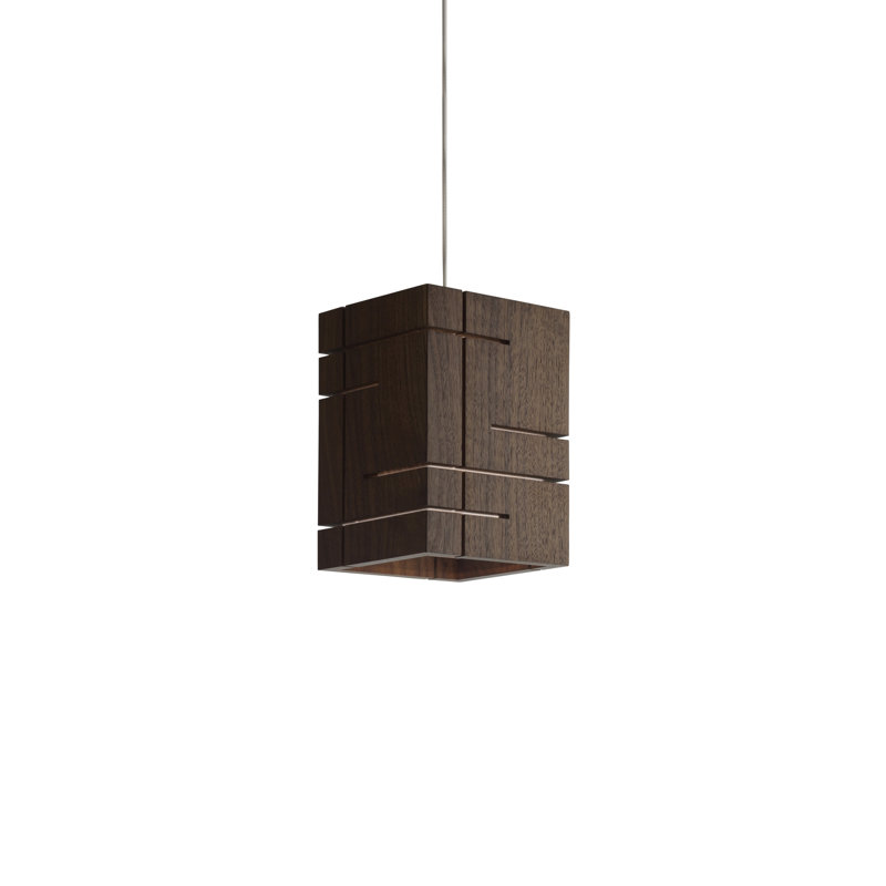 Claudo 1 - Light Pendant, Dark Stained Walnut, 2700K