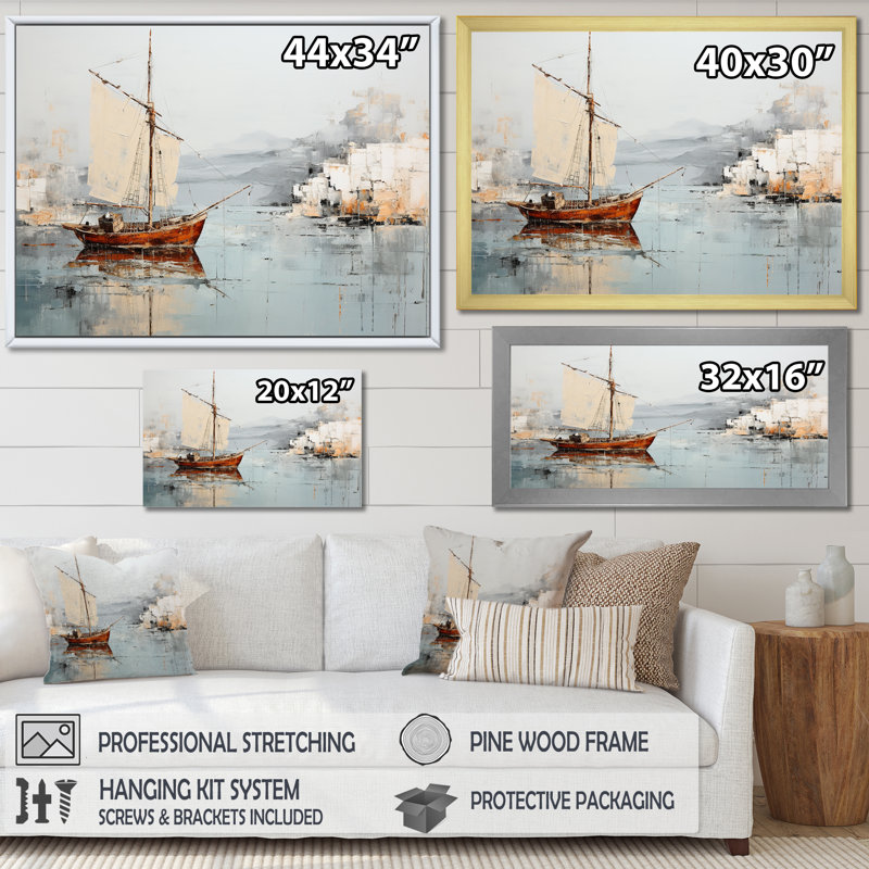 Reproduction d'art sur toile, "Alfonza", H 12 po x l 20 po, Cadre flottant noir