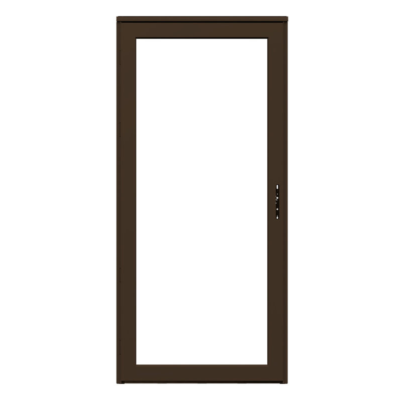 Porte de tempête pleine verre interchangeable Platinum (poignée vendue séparément), H 81 po x l 32 po, Terrain boisé