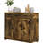 Sideboard Storage Cabinet, Rustic Brown With Solid Wood Countertop And 3 Drawers - Kitchen Cabinet Adjustable Shelves