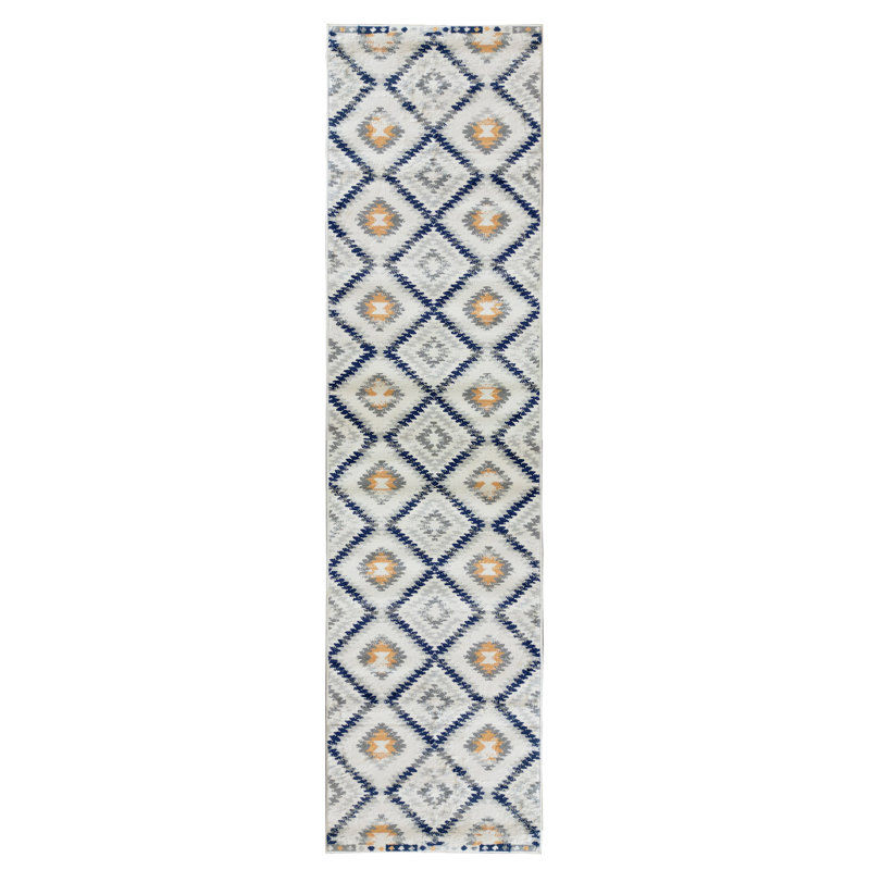 Bodrum Tribal Kilim Gold Area Rug, Runner 2'3" x 10'